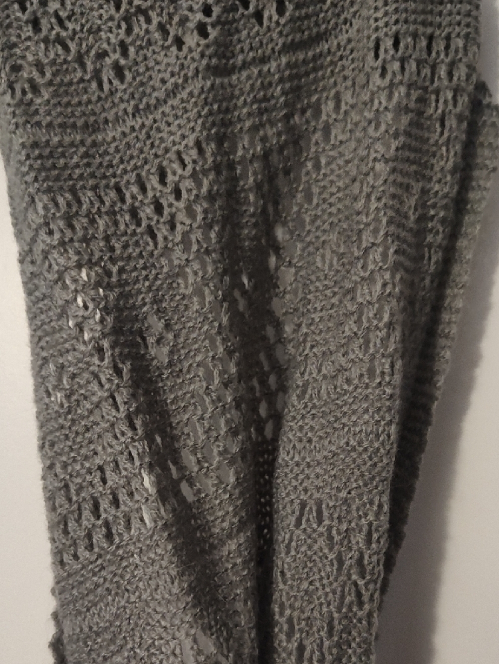 Gray Knit Infinity Scarf - Picture 2 of 2